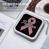 Breast Cancer Ribbon Fighter CD Case DVD Holders Wallet Hard Plastic Storage Binder 40 Capacity view 4