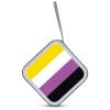 Non-Binary Community Flag CD Case DVD Holders Wallet Hard Plastic Storage Binder 40 Capacity view 3