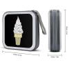 Ice Cream Cone CD Case DVD Holders Wallet Hard Plastic Storage Binder 40 Capacity view 2