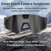 Baseball Glasses with Camera,4k HD Pov Sports Glasses with Camera,Sunglasses with Camera,Upgrade Smart Camera Glasse (Style A: Ice Blue) view 3