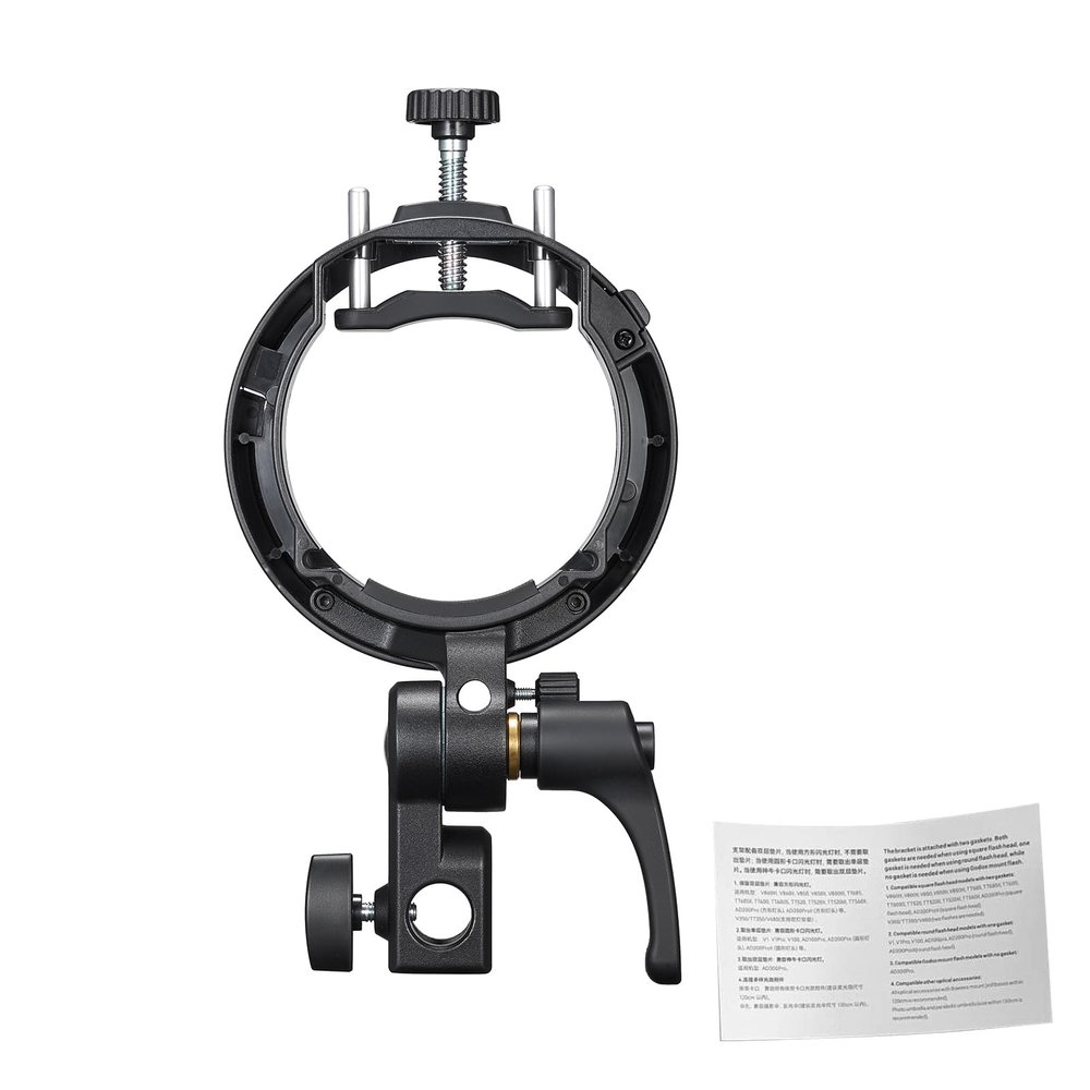 FUNFANG S3 Speedlites Stype Bracket Mount Bowens Compatible with V1pro Ad300 Ad200 Ad100 V860ii V860iii Tt350