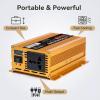 1800W DC to AC Power Inverter, 12V/24V Input, 110V/120V 220V/240V Output, Pure Sine Wave Inverter for Car, Solar, Backup Power, 50Hz/60Hz (12V to 110V) view 3