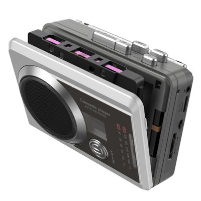 Cassette Player Recorder, Retro AM/FM Radio, Portable Cassette Audio Player Speaker Device with Built-in Speaker&Mic, Reverse Recording
