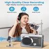 Cassette Player Recorder, Retro AM/FM Radio, Portable Cassette Audio Player Speaker Device with Built-in Speaker&Mic, Reverse Recording view 3