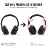Silicone Bow Headphone Accessory, 2 Pack 3D Bows Decor for Headphones, Silicone Bow Coquettish Headphone Clip, Cute Earphone Decorations Suitable for Various Headphones (C) view 3
