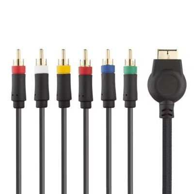 1.8m Component Cable for Game Console Delivers Clear 1080P Video and Auditory Transmission with ABS Housing