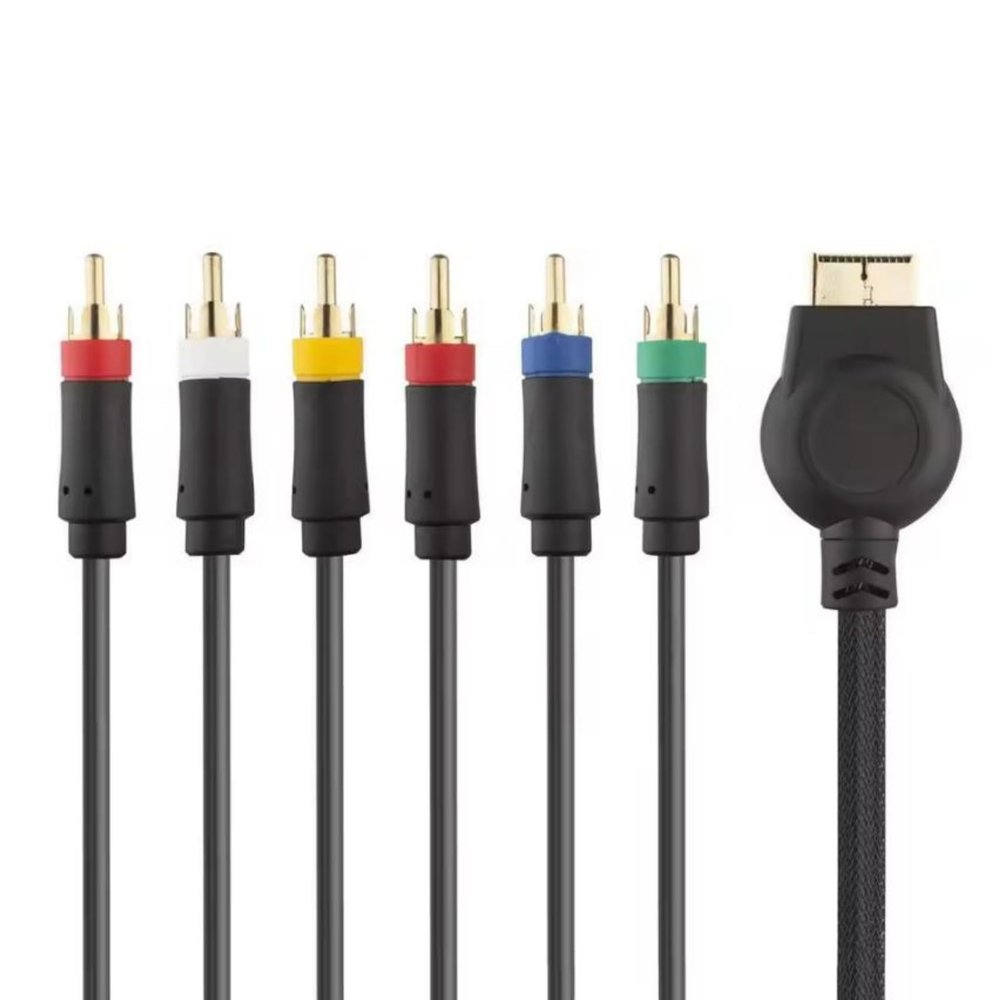 1.8m Component Cable for Game Console Delivers Clear 1080P Video and Auditory Transmission with ABS Housing