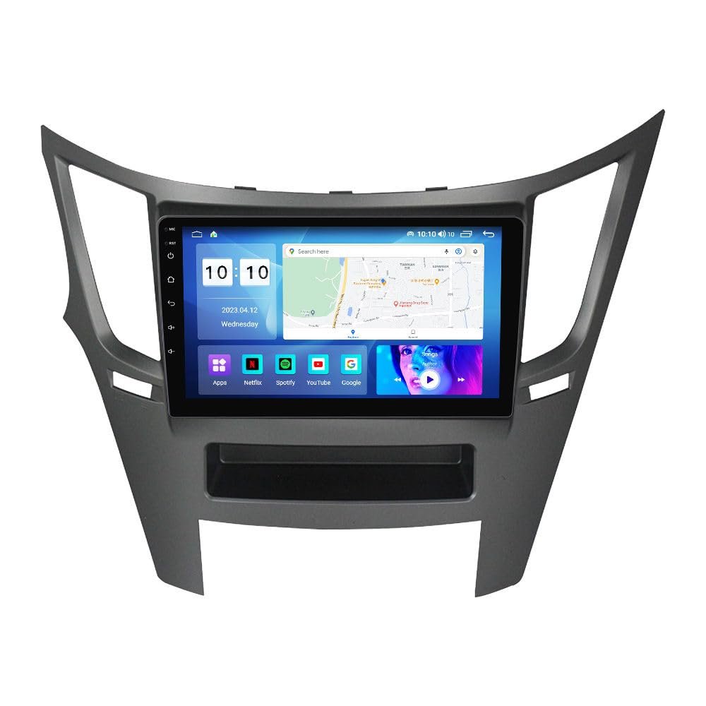 Android Car Stereo for Subaru Legacy Outback 2009-2014,9 inch IPS Touchscreen with Upgrade Wireless CarPlay & Android Auto,WiFi/GPS,Support SWC and Subwoofer,4-Core 1+32G