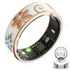 wrongduck Butterfly Floral Smart Ring Health Tracker for Women, Fitness Ring for Activity Monitoring, No Subscription, Step Tracker Ring for iOS&Android. (6#) view 1