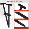 200 Pcs Nylon Universal Cable Tie Buckle for Car, Double-Side Teeth Heavy-Duty Self-Locking Rivet Zip Ties Fastener with Pin & Button, Fixion Tools for Fender Trunk Bumper Repair Panel Fixing view 2