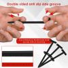 200 Pcs Nylon Universal Cable Tie Buckle for Car, Double-Side Teeth Heavy-Duty Self-Locking Rivet Zip Ties Fastener with Pin & Button, Fixion Tools for Fender Trunk Bumper Repair Panel Fixing view 3