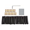 Underground Wire Splice Kit, 60 Amp Weatherproof Wire Connector for 12 AWG, Outdoor Electrical Splice with Shrink Tubes and Screws, Includes Wrench, 15-Piece Set view 1