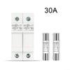 DC Fuse for Solar Panels 1000V with 2 Pole PV String Fuse Holder, High Resistant Plastic, 3/10/15/20/25/30A Set for PV System(30A) view 2