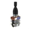 Joystick Switch Controller 2 Way Momentary for HKL C22 Replacement, 22mm Panel Mount Industrial Joystick Control, 150/250/600V 15A NO Contacts, Screw Terminal, Black view 1