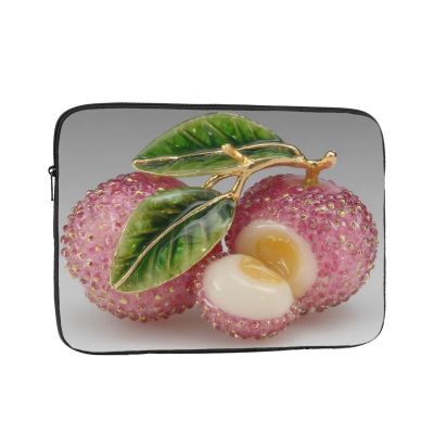 12 Inch Shockproof Laptop Bag, Full Width Lychee Candy Print Handbag Suitable For Business And Daily Use
