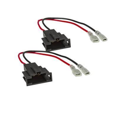 2pcs Auto Speaker Adaptor Cable Compatible with Audi A4 A6 Q5 Q7 R8 TT Wire Harness Adapter Connector Compatible with Seat Exeo 2008-2013
