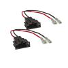 2pcs Auto Speaker Adaptor Cable Compatible with Audi A4 A6 Q5 Q7 R8 TT Wire Harness Adapter Connector Compatible with Seat Exeo 2008-2013 view 1