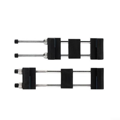 Adjustable Whetstone Holder with Non-Slip Base for Sharpening Stone, Sharpening Tool Stand Compatible with Various Sizes of Oil Stones and Emery Stones, Silver Black