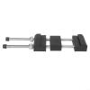 Adjustable Whetstone Holder with Non-Slip Base for Sharpening Stone, Sharpening Tool Stand Compatible with Various Sizes of Oil Stones and Emery Stones, Silver Black view 2