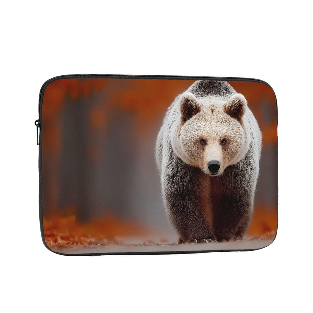 10 Inch Shockproof Laptop Bag, Full Width Wild Fury Print Handbag Suitable For Business And Daily Use