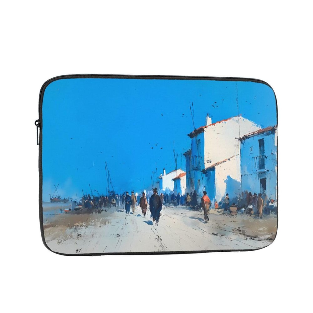 13 Inch Portable And Shockproof Laptop Bag With Unique Ember Path Print, For Work, University, And Commuting