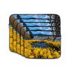 13 Inch Portable And Shockproof Laptop Bag With Unique Yellow Flower Field Print, For Work, University, And Commuting view 2
