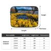 13 Inch Portable And Shockproof Laptop Bag With Unique Yellow Flower Field Print, For Work, University, And Commuting view 4