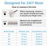 NCMIB Smart Ring Health Tracker for Women and Men, Fitness Ring with Heart Rate, Blood Oxygen, HRV, Sleep & Step Tracking, No Subscription, IP68 Waterproof, Compatible with iOS & Android (Black, 13) view 2