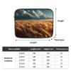 12 Inch Shockproof Laptop Bag, Full Width Golden Wheat Waves Print Handbag Suitable For Business And Daily Use view 4