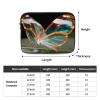 15 Inch Shockproof Laptop Bag, Full Width Transparent Butterfly Print Handbag Suitable For Business And Daily Use view 4