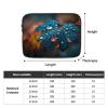 15 Inch Shockproof Laptop Bag, Full Width Rain Leaf Print Handbag Suitable For Business And Daily Use view 4