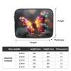 10 Inch Portable And Shockproof Laptop Bag With Unique Colorful Butterflies Print, For Work, University, And Commuting view 4