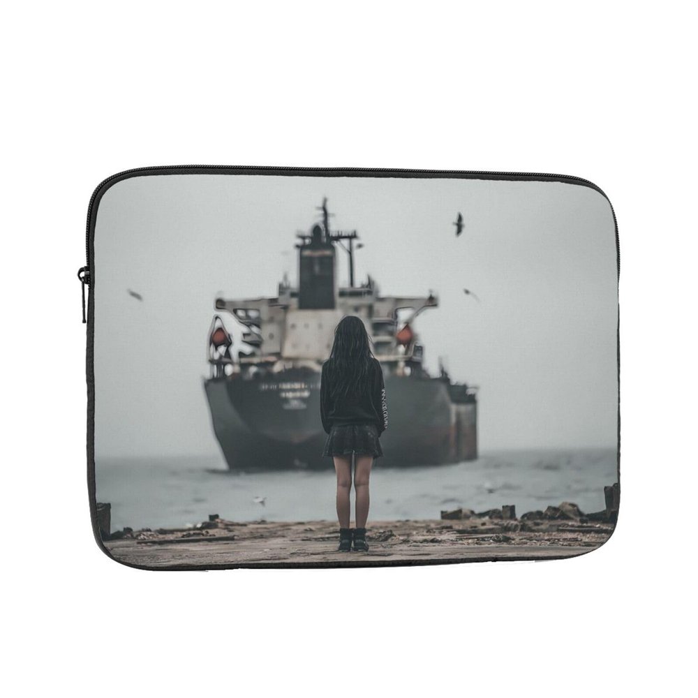 10 Inch Portable And Shockproof Laptop Bag With Unique Farewell Back Print, For Work, University, And Commuting