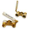 Personalized Name Brass Opera Glasses with Mother of Pearl - Engraved Handle view 1