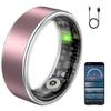 VAMOTRA Smart Ring for Women & Men, Fitness Tracker Ring with Heart Rate Monitor, HRV, Sleep Tracking, No Subscription Fee, 10ATM Waterproof Activity Ring for iOS & Android (Matte Pink, #7) view 1
