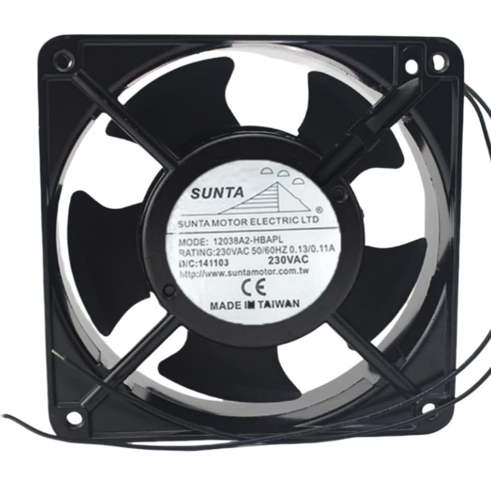 12038A2-HBAPL 12CM 230V 0.13/0.11A 12038 120MM 120X120X38MM 2-Wire Cooling Fan
