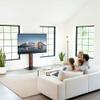 VIVO FreeLift TV Floor Stand for 55 to 86 Screens with Heavy Duty Super-Sized Base, Holds 88 lbs, Black and Dark Walnut, STAND-TV86S view 2
