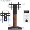 VIVO FreeLift TV Floor Stand for 55 to 86 Screens with Heavy Duty Super-Sized Base, Holds 88 lbs, Black and Dark Walnut, STAND-TV86S view 3