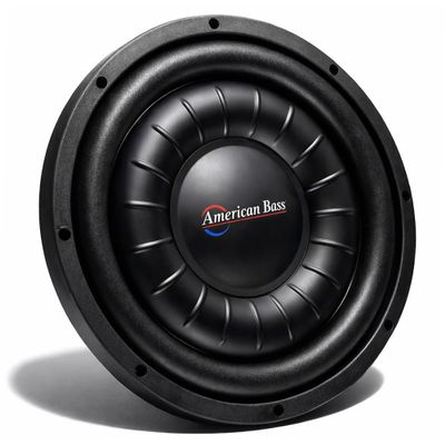 American Bass Hawk Slim 10 Subwoofer, 700W RMS / 1500W Max, Dual 4 Ohm, Shallow Mount, 2.75 Voice Coil, High Output 10in Slim Subwoofer Car Audio Driver for Tight Installs and Deep Bass