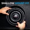 American Bass Hawk Slim 10 Subwoofer, 700W RMS / 1500W Max, Dual 4 Ohm, Shallow Mount, 2.75 Voice Coil, High Output 10in Slim Subwoofer Car Audio Driver for Tight Installs and Deep Bass view 2