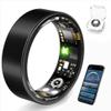 NCMIB Smart Ring Health Tracker for Women and Men, Fitness Ring with Heart Rate, Blood Oxygen, HRV, Sleep & Step Tracking, No Subscription, IP68 Waterproof, Compatible with iOS & Android (Black, 11) view 1