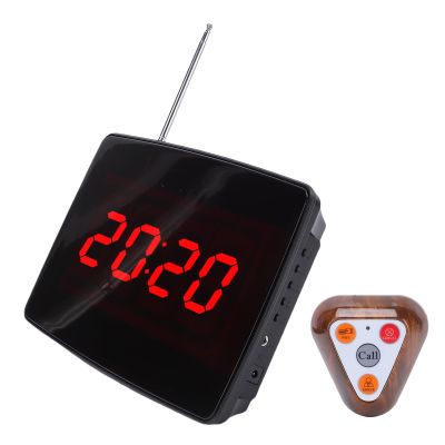 Wisoqu Wireless Calling System, RF Technology 433.92MHz 30 Call Keys IPX4 Water Proof Adjustable Volume, with Digital Encoding Reception (US Plug)