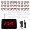 Wisoqu Wireless Calling System, RF Technology 433.92MHz 30 Call Keys IPX4 Water Proof Adjustable Volume, with Digital Encoding Reception (US Plug) view 2