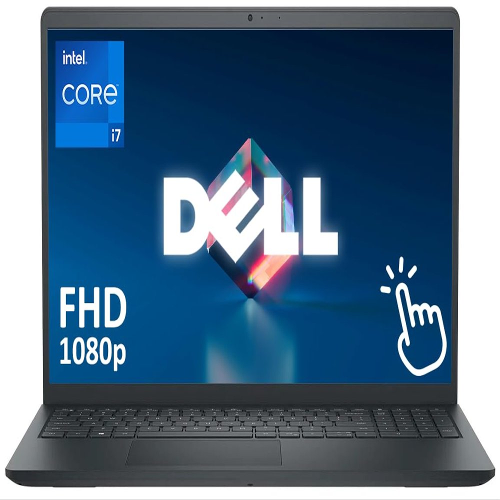 Dell Touchscreen 15.6" Business Laptop Computer, 32GB RAM 2.5TB Storage (2TB SSD+512GB Docking Station Set), Intel Core i7-1355U (10-Core), FHD Display, Windows 11 Home, SageNova Earphones, Black