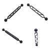 8inch Double Ball Head Joint Adapter Extension Arm for Underwater Clamp Mount Scuba Diving Lights Accessory Double Ball Mount view 2