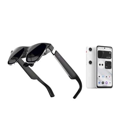 Smart AR Glasses 6 DoF 52 Fov 4K 3D HD 385'' Space Giant Screen Private Cinema Portable 1080p View Compatible for XREAL Air 2 Ultra(Air 2 Ultra)