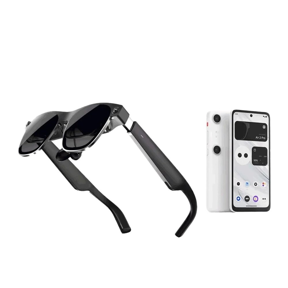 Smart AR Glasses 6 DoF 52 Fov 4K 3D HD 385'' Space Giant Screen Private Cinema Portable 1080p View Compatible for XREAL Air 2 Ultra(Air 2 Ultra)
