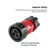 M20 Electrical Waterproof Connector 2 3 4 5 7 9 12 14 Pin Solder Wiring Terminal Industrial Panel Socket(Socket D Only,3P) view 3