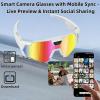 4k Video Camera Glasses,2026 Upgrade Smart Baseball Glasses with Camera,Suitable for Travel, Cycling, Running, Sports and Extreme Challenges. (1pcs, 1pcs, 32, GB) view 4