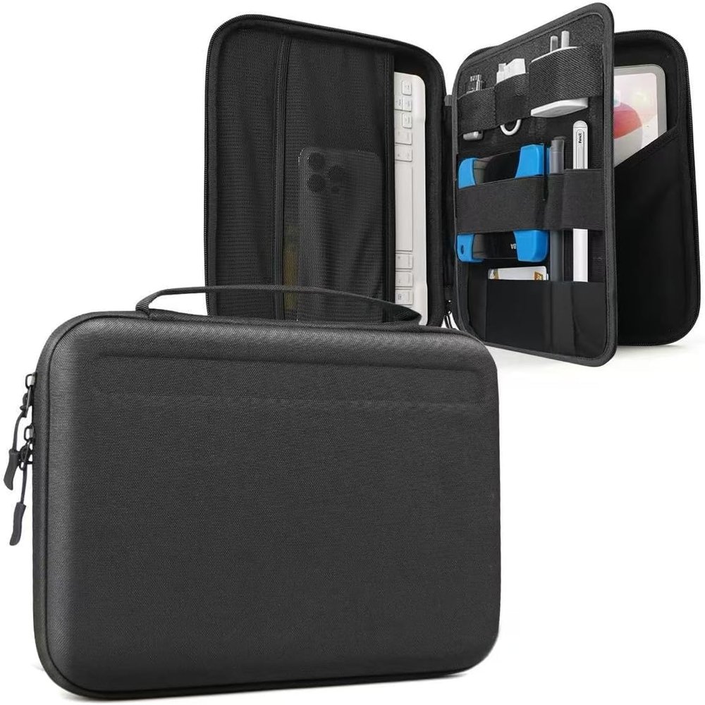 13-inch Lightweight Tablet Laptop Universal Carrying Case Made of EVA Material, Waterproof, Durable, and Scratch-Resistant. Supports Handheld Portability